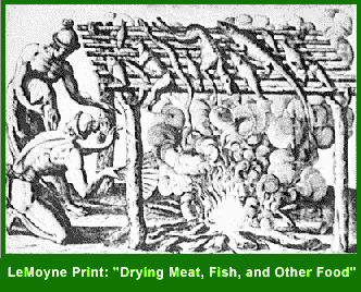LeMoyne Print: "Drying Meat, Fish, and Other Food"