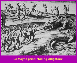 Le Moyne print: "Killing Alligators"